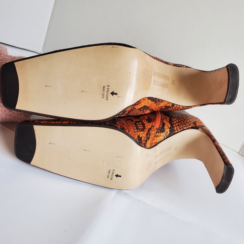 MIISTA Marcelle Snakeskin Boots 39 - Picture 13 of 15